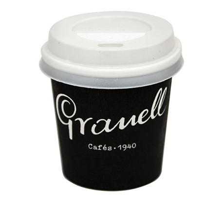 Plastic espresso cup lid