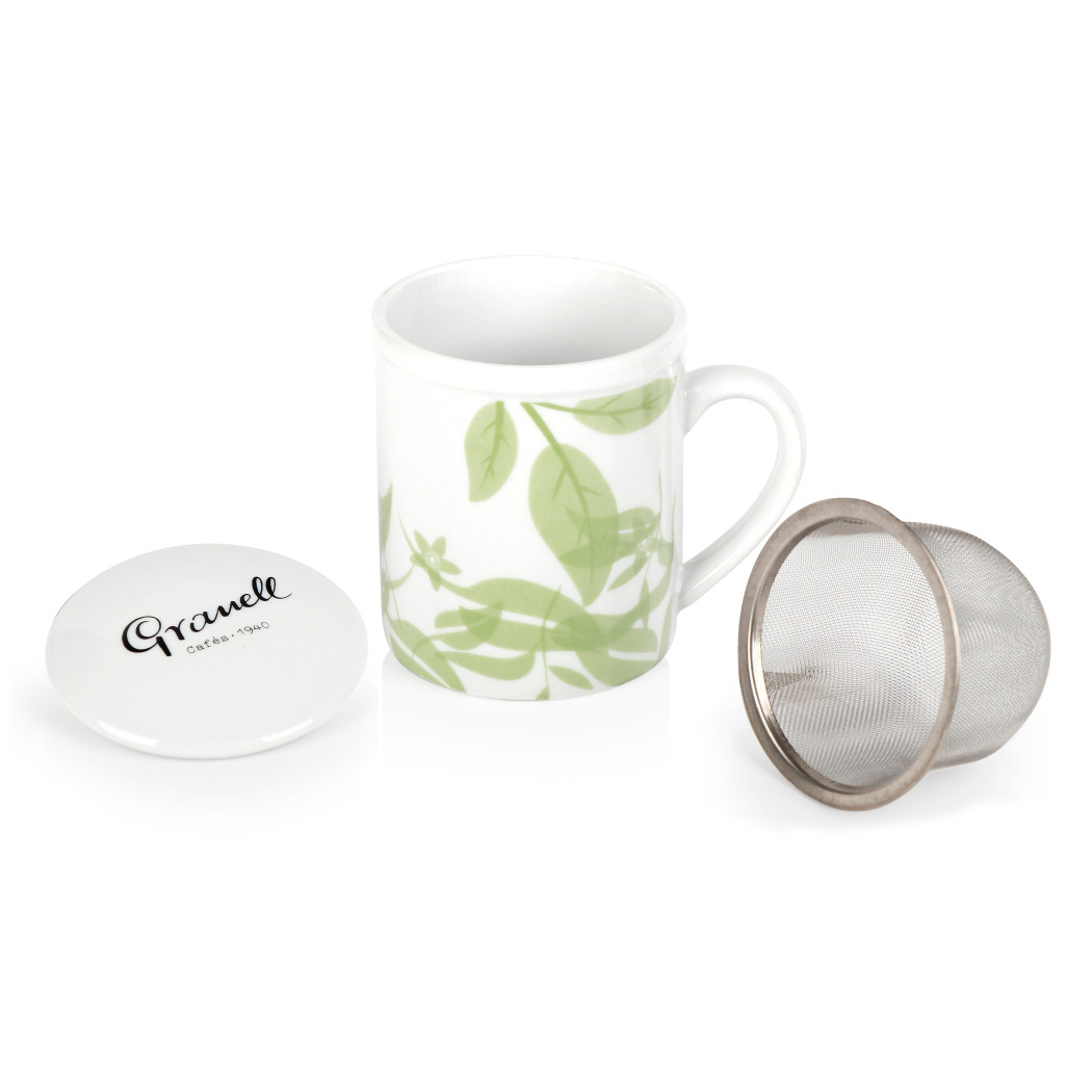 Tea cup with filter - Green