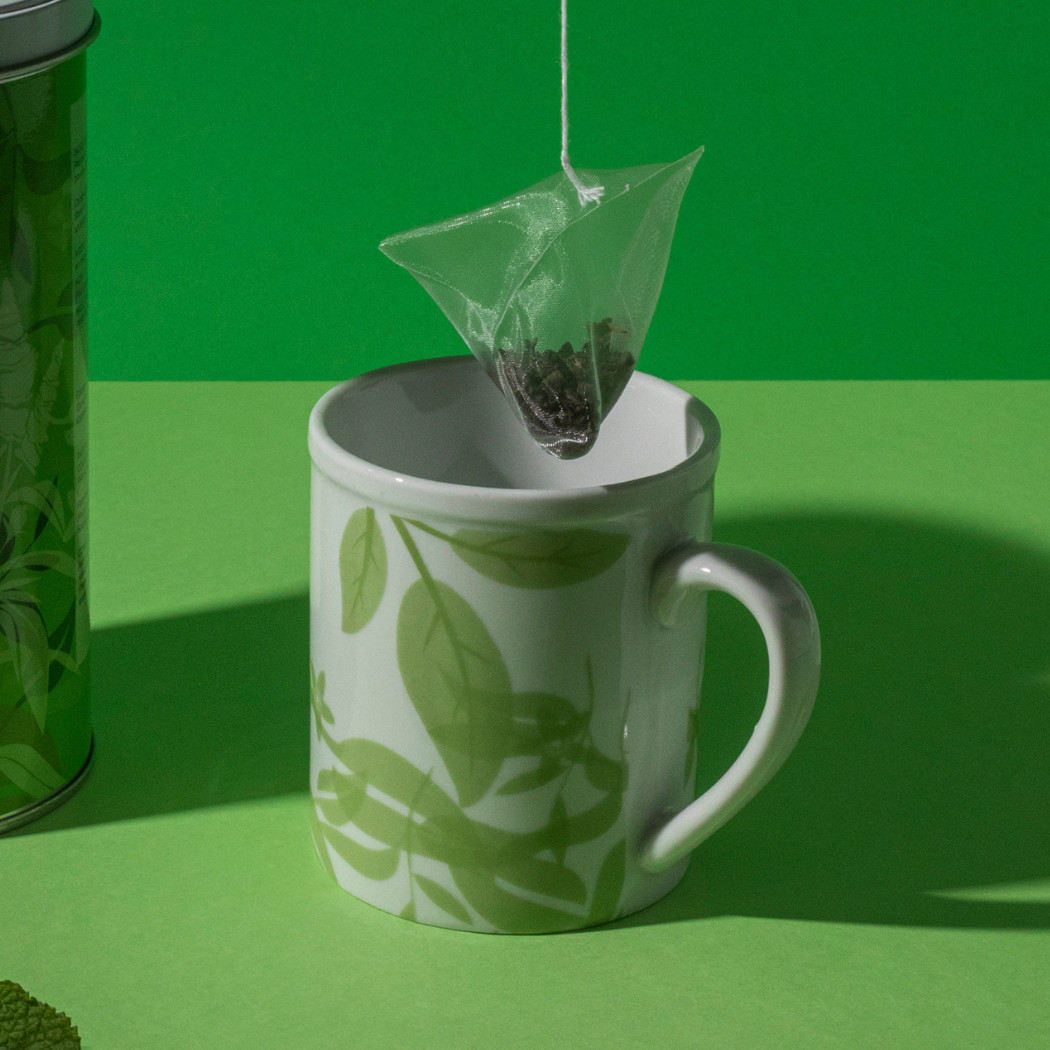 Tea cup with filter - Green