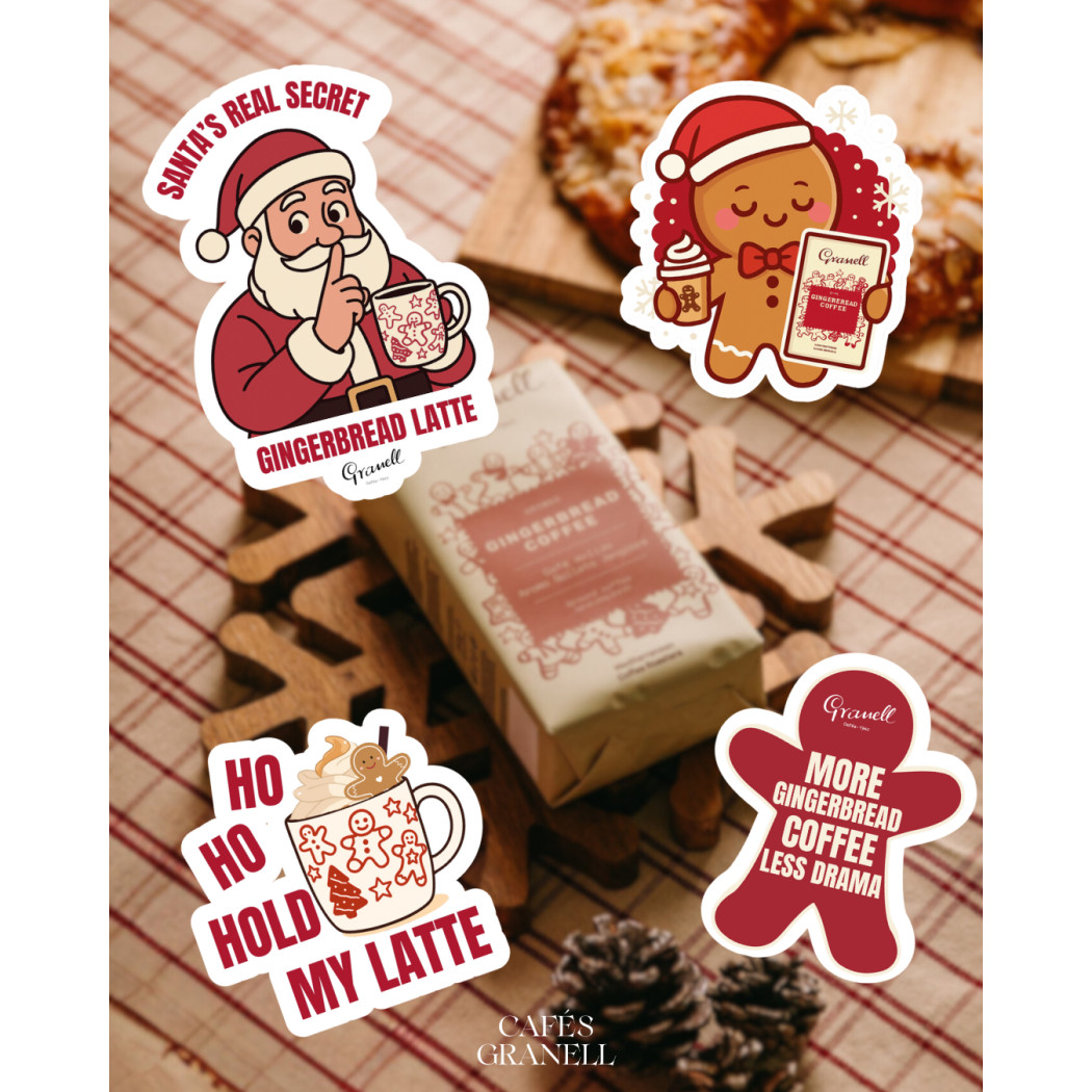 Die-Cut Sticker Set – Gingerbread...
