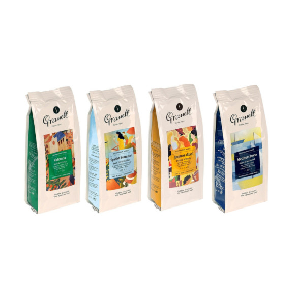 Pack Coffee Grain Mediterranean Blends