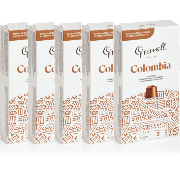 5 CAJAS ESPRESSO COLOMBIA